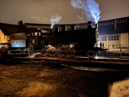 Božičkov muzejski vlak v železniškem muzeju